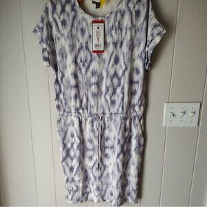 Hilary Radley Purple Patterned Women's Dress